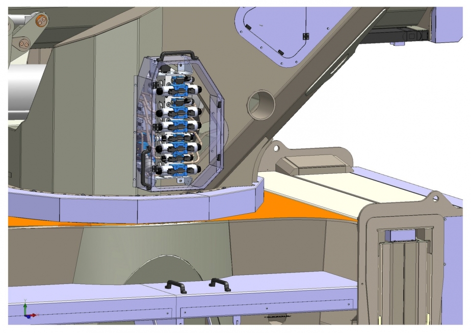 passt, sitzt und hat Luft - der Hydraulikblock/das Herz des T 9XX HF 