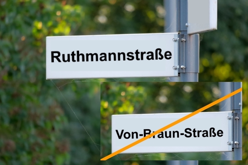 Von-Braun-Straße wird zur Ruthmannstraße