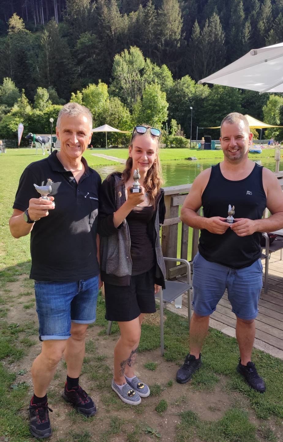 Siegerehrung Team "Blau"