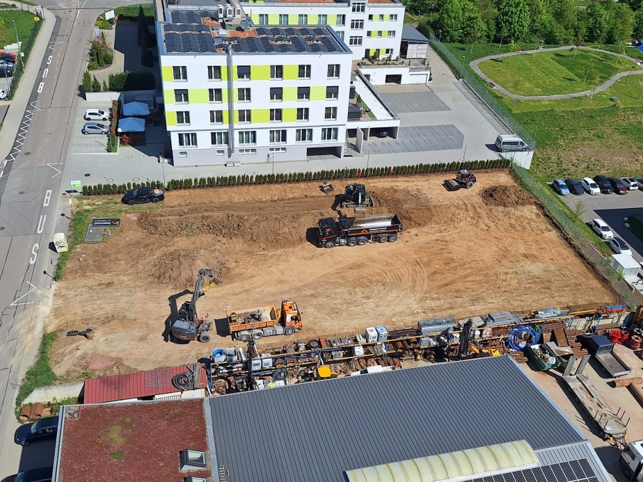 Baubeginn Neue Servicehalle Renningen