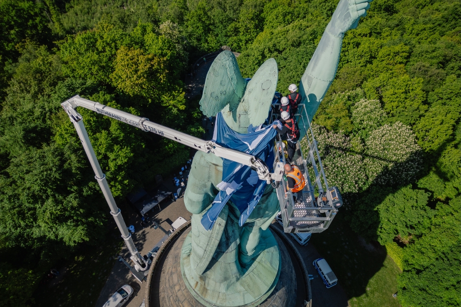 RUTHMANN STEIGER T 570 HF am Hermannsdenkmal. Foto: Stefan Brückner
