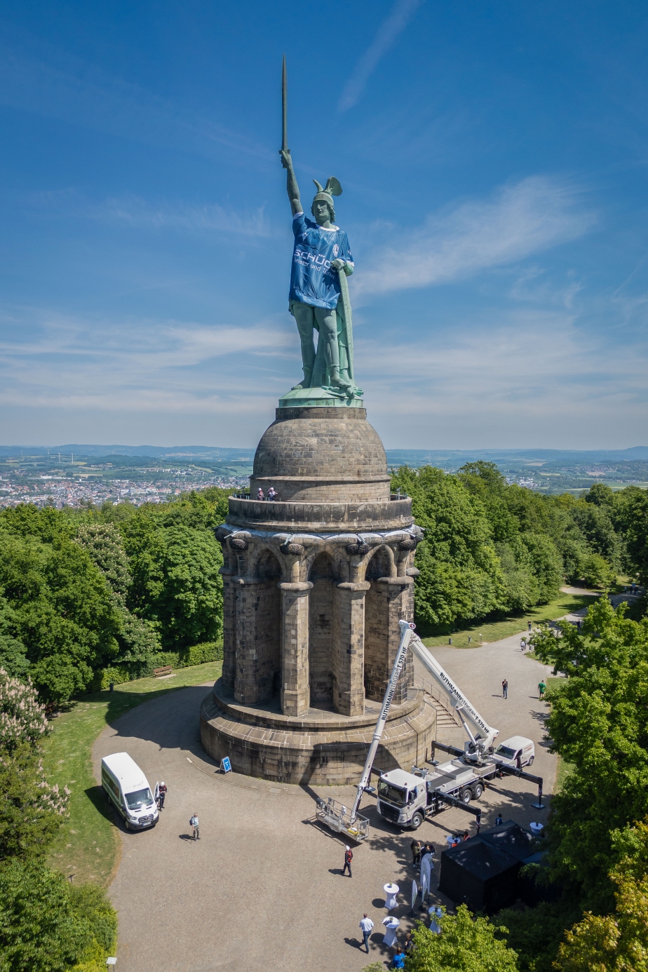 RUTHMANN STEIGER T 570 HF am Hermannsdenkmal. Foto: Stefan Brückner
