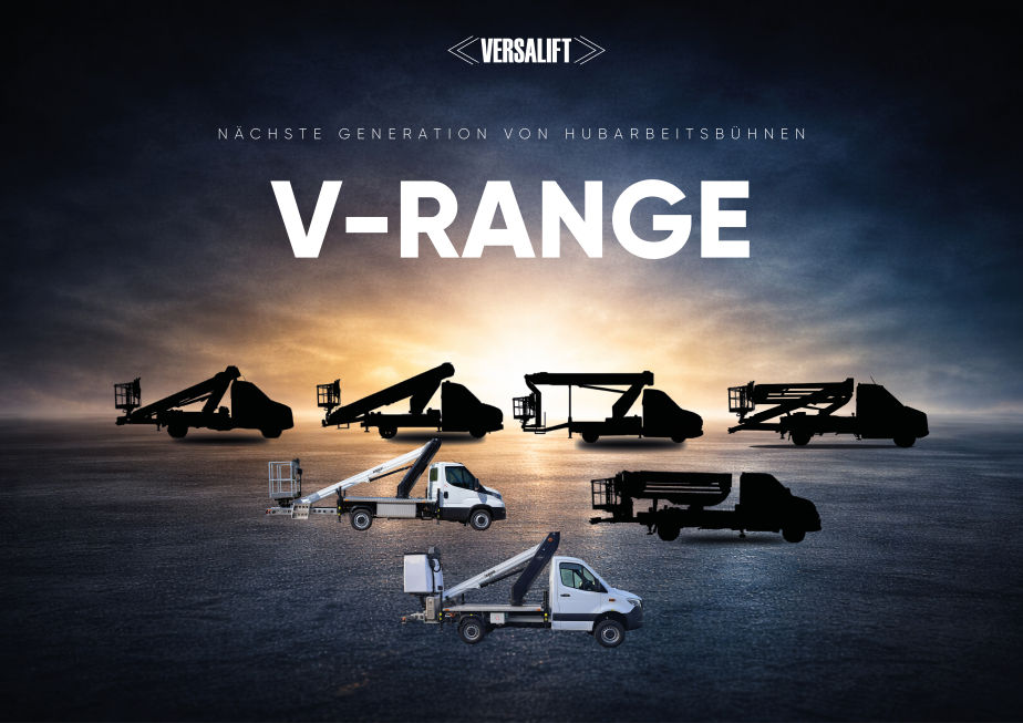 VERSALIFT neue V-Range 3,5 t Hubarbeitsbühnen