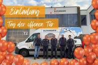 Einladung Tag der offenen Tür Service-Team Leipzig vor Servicewagen